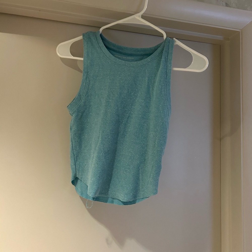 Sleeveless Teal Top
